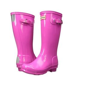Hunter boots- With box! Color: lipstick